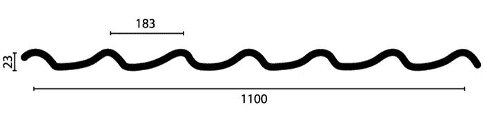 Trapezblech-Querschnitt-Nordblech-Klassik-Nordbleche