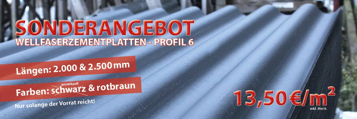 Sonderangebot-Wellfaserzementplatten