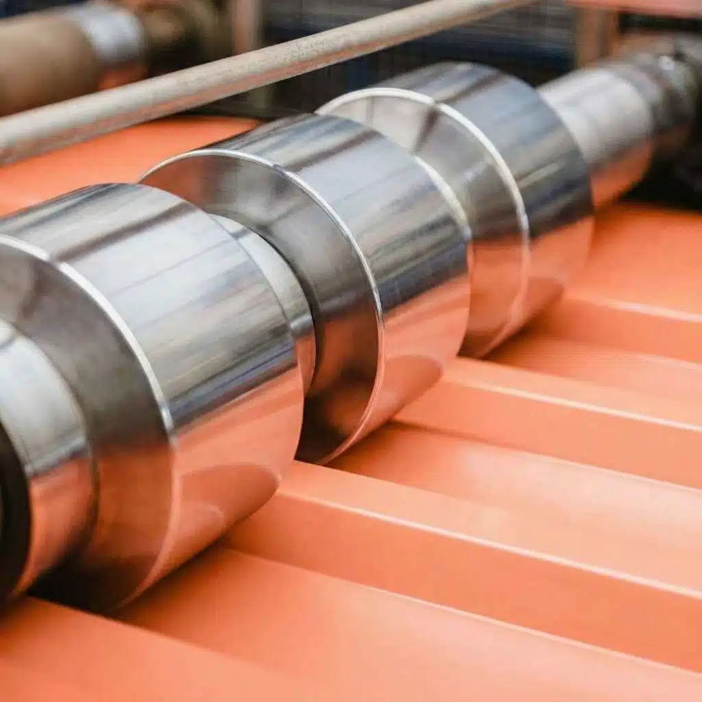 Herstellung der Trapezbleche auf den Profilierungsanlagen von HNB Nordbleche GmbH